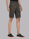 Camo Print Olive Cargo Shorts