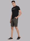 Camo Print Olive Cargo Shorts