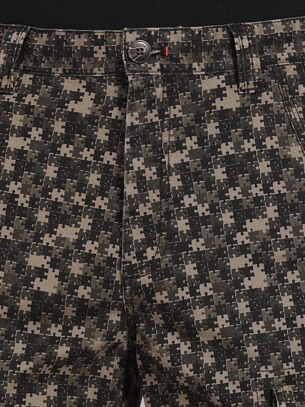 Camo Print Olive Cargo Shorts