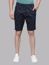 Sailboat Print Dark Navy Chino Shorts