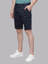 Sailboat Print Dark Navy Chino Shorts