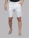 Illusion Grey Grid Print Chino Shorts