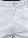 Illusion Grey Grid Print Chino Shorts