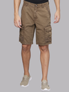 Overdyed Gothic Brown Cargo Shorts
