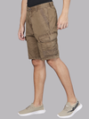 Overdyed Gothic Brown Cargo Shorts