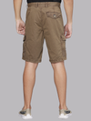 Overdyed Gothic Brown Cargo Shorts