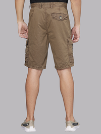 Overdyed Gothic Brown Cargo Shorts