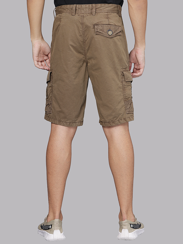 Overdyed Gothic Brown Cargo Shorts