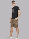 Overdyed Gothic Brown Cargo Shorts