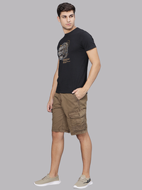 Overdyed Gothic Brown Cargo Shorts