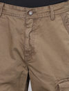 Overdyed Gothic Brown Cargo Shorts