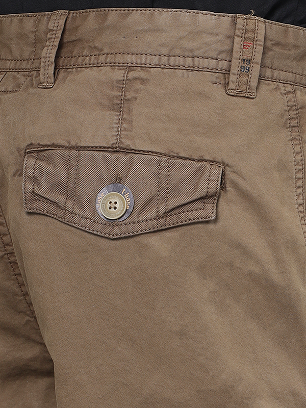 Overdyed Gothic Brown Cargo Shorts