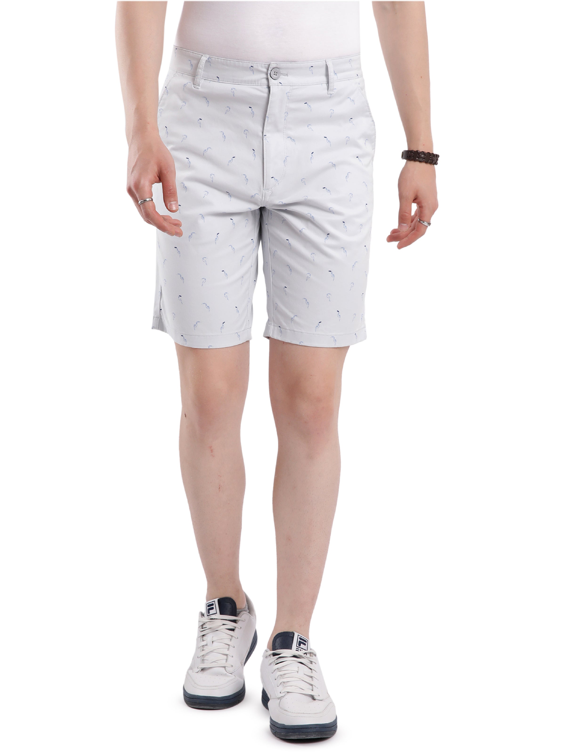 Tbase Men’s Blue Shadow Printed Casual Shorts