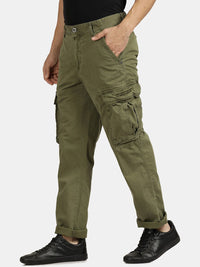 T-Base Men Mid-Rise Cargos Trousers