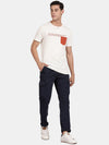 T-Base Men Cotton Lycra Easy Wash Mid-Rise Regular Fit Cargos