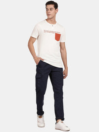 T-Base Men Cotton Lycra Easy Wash Mid-Rise Regular Fit Cargos