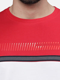 T-Base Men Colourblocked Pockets T-Shirt