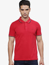 T-Base Men Polo Collar Applique T-Shirt