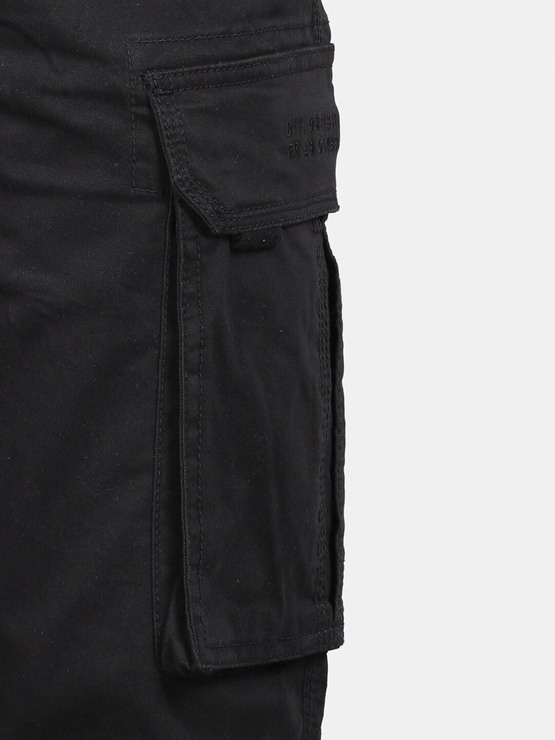 Mid Night Navy Solid Cargo Pants
