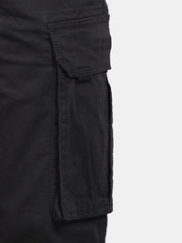 Mid Night Navy Solid Cargo Pants