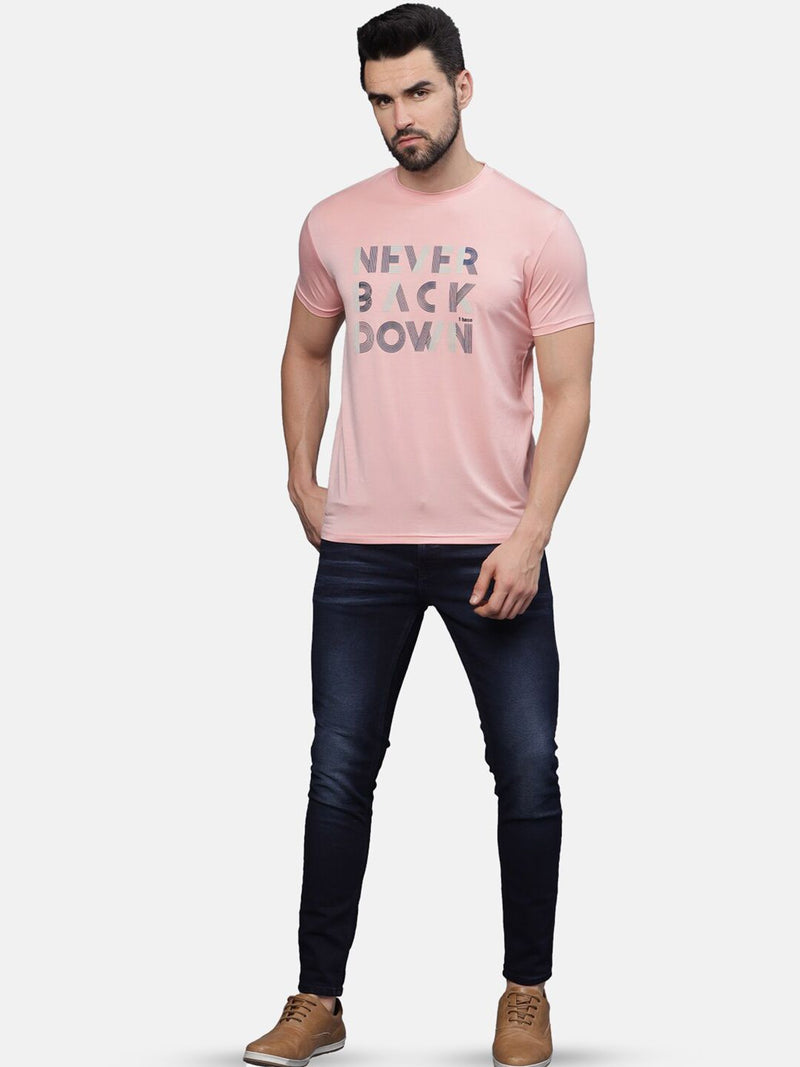 T-Base Men Typography Printed Pockets T-Shirt