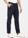 T-Base Men Cotton Lycra Easy Wash Mid-Rise Regular Fit Cargos