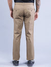 T-Base Men Khaki Solid Chinos