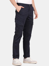 T-Base Men Regular Fit Mid-Rise Cargos Trousers