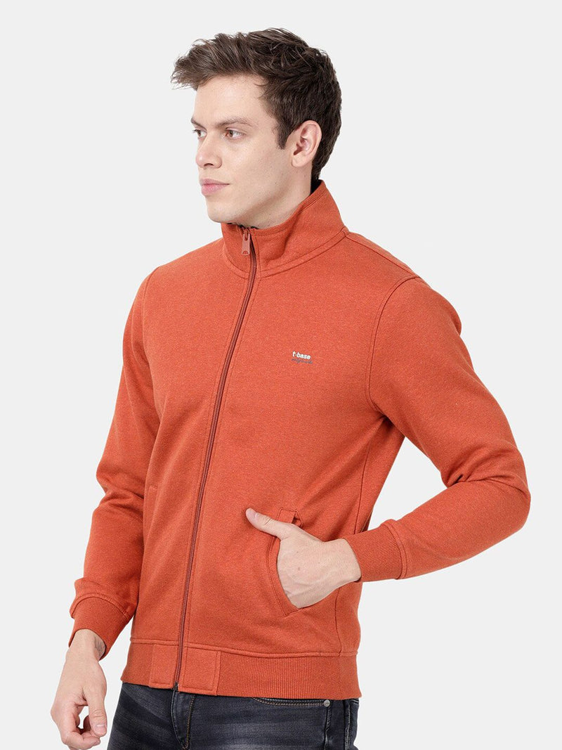 T-Base Men Orange Sweatshirt