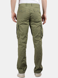 Calla Green Solid Cargo Pants