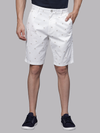 Tic Tac Toe Broken White Print Chino Shorts