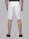 Tic Tac Toe Broken White Print Chino Shorts