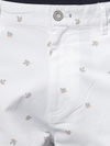 Tic Tac Toe Broken White Print Chino Shorts