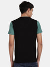 V Neck Black Sleeveless Pullover