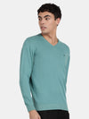 V Neck Porcelain Full Sleeve Pullover