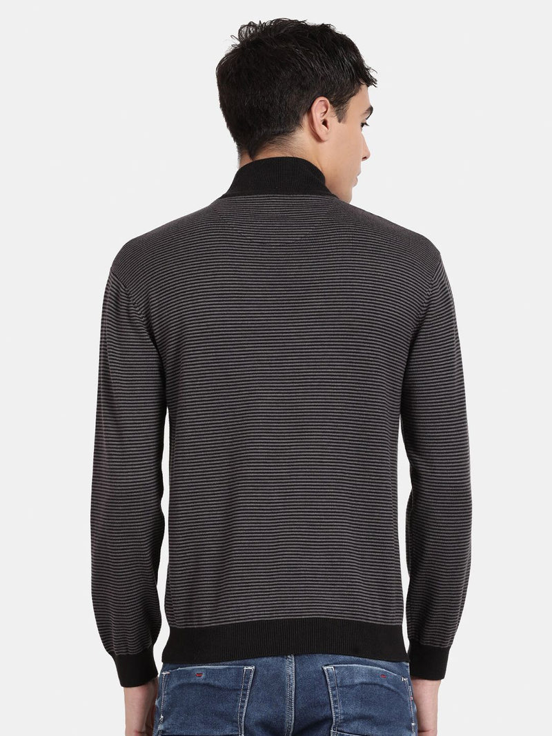 High Neck Black Full Sleeve Pullover