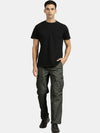 T-Base Men Mid Rise Pure Cotton Cargos Trousers