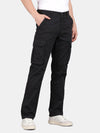 Mid Night Navy Solid Cargo Pants