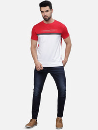 T-Base Men Colourblocked Pockets T-Shirt