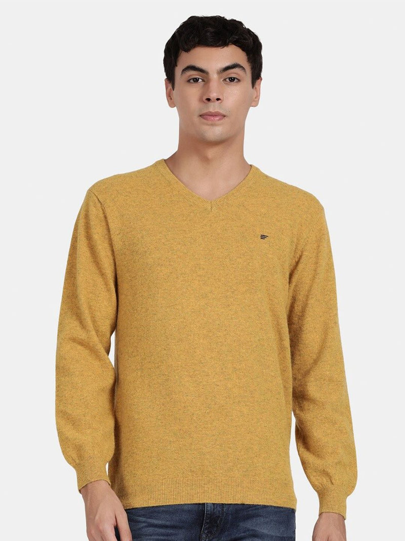 T-Base Men V-Neck Wool Pullover Sweater