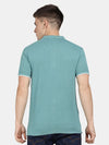 T-Base Men Cotton Striped Polo Collar T-Shirt