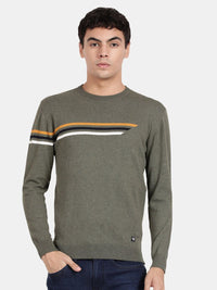 T-Base Round Neck Cotton Pullover Sweater