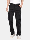 Mid Night Navy Solid Cargo Pants