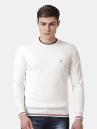 T-Base Men Off White Pullover