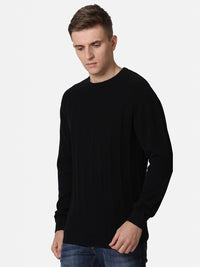 T-Base Men Black Pullover