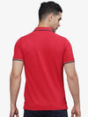 T-Base Men Polo Collar Applique T-Shirt