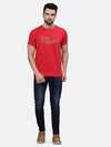 T-Base Men Typography Printed Pockets T-Shirt