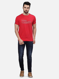 T-Base Men Typography Printed Pockets T-Shirt