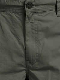 T-Base Men Mid Rise Pure Cotton Cargos Trousers