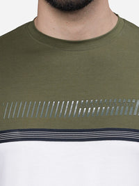 T-Base Men Tribal Colourblocked Pockets T-Shirt